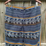 Elevenses Anthropologie BOHO Printed Aralia Crop Pants Photo 5
