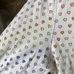 Roller Rabbit Pajamas Disco Rainbow Hearts long sleeve Henley button down top Photo 2