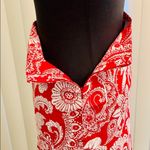 Red & white paisley skirt. Photo 4