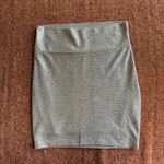 Decree  Textured Mini Skirt in Olive Green Photo 1