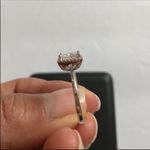 𝅺Sterling Silver Cubic Zirconia Big Stone Ring Size 8 Gift Birthday Mother’s Day Photo 4