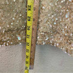 RETROFÊTE‎ Nikki Sequin Long Sleeve Minidress in Sea Shell Size Small NWT Tan Photo 13