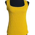 We The Free  People Textured Square Neck Tank Top Small Women’s Yellow Photo 0