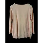 Pure Jill Everyday Relaxed Fit Long Sleeve Pockets Comfy Casual Top Peach M Pima Pink Size M Photo 5