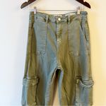 PTCL Jade High Rise Cargo Pants Green Size 30 Cotton Straight Leg Photo 1
