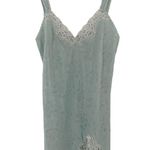 Wacoal Vintage Light Blue Floral Jacquard Satin Chemise Size Small Nightie Photo 0