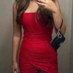 red corset homecoming dress Photo 0