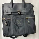 Henri Bendel  Black Jetsetter Backpack Tote Travel Bag Photo 1