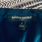 Banana Republic White & Navy Blue Striped Mini Skirt, A-Line, Sz. 4 Photo 5