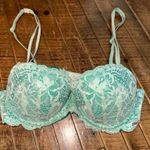 Victoria's Secret Victoria’s Secret teal lace 34B sexy semi demi bra Photo 0