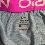 Nike  Pro Dri Fit Heather Purple‎ Mid Rise Activewear Shorts Size S Photo 3