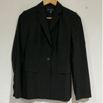 Banana Republic Womans Bananna Republic Classic Stretch Black 1 Button Blazer Size 0 Photo 0