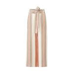 Rebecca Minkoff Molly Pants Women's 6 Cream Striped Linen Wide Leg Trousers RTR Photo 10