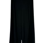 Lulus Lulu’s Medium Knockout Wide Leg Palazzo Pants Slit Front Panels Rear Zip Black Photo 1
