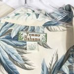 Tommy Bahama Large Top Silk Button Down Short Sleeve Floral Tropical Tan 844 Photo 8