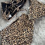 Salt + Cove Animal Print Bikini Brown Size M Photo 4