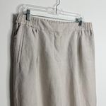 Reiss  Women’s Lily Pant Linen Blend Pleated Front Ivory Size 12 High Rise Casual Photo 6