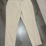 Chico's  2.5R Womens Size 14R Ivory
Slim Ankle Pants Nylon Stretch Photo 0