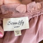 Siren Lily  Sheer Pink Polka Dot Blouse Photo 5