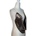 Jaded London  Sequin Asteria Top in Black and Grey 0 XS New Womens Backless Crop Photo 7