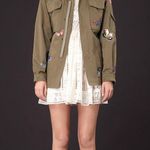 Valentino Garavani Valentino studded green suede and leather ankle-wrap espadrille sandal size 37 Photo 3