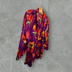 Vintage A'Milam Floral Night Shirt as is Purple Size L Photo 3