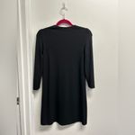 Stradivarius  Black Long Sleeve Dress with Multicolor Design Photo 2