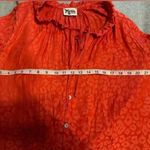 Show Me Your Mumu  red cheetah Alicia long sleeve button up tunic size M Photo 5