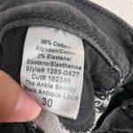 Current/Elliott Black Antique Lace Brocade Print Ankle Skinny Jeans Size 30 Photo 6