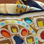 Vintage 100% Silk Romans Warrior Horses Rolled Hem Square Scarf 41”X41” Blue Photo 11