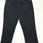 Ralph Lauren LRL Lauren ‎ Jeans Cropped Black Denim Jeans Womens Size 6 Photo 0