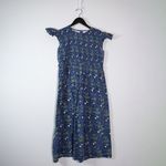 Victoria Dunn Cotton Smocked Stretch Bodice Short Sleeve Pullover Midi Dress M Photo 0
