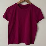 Lululemon  8 Train to Be Short-Sleeve Shirt in Magenta Purple Photo 2