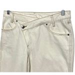 Future Collective Overlap Waist Tapered Leg Jeans Womens 2 Preppy Artsy Eclectic Photo 1