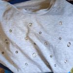 Tresics  luxe gray long sleeve top size large Photo 4