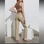 PaperMoon Evelyn Color block Faux Leather Pants Small Photo 3