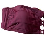 Shade & Shore Women's Dark Red Bandeau Ring Bikini Top - Size XL - NWT Photo 3