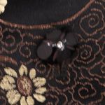 Vtg Connie Roberson Brocade Floral Blazer Jacket Womens Silk Blend Button Size S Black Photo 4