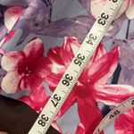 Nine West  Floral Dress Women's Size 8 Sleeveless Pink‎ Purple Blue Flowers Photo 12