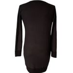 Lucky Brand Black Cloud Jersey Crew Soft Bohemian Mini Sweater Dress ~ Size XS Photo 6