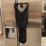 Bar III ππ Cowl Neck Halter Swim CoverUp Dress ~ Black S Small NWOT Photo 3