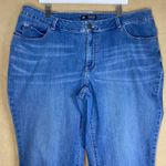 Lee  Modern Series Curvy Fit Women's Blue Denim Capris Jeans Size 22W Short EUC Photo 3