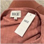 BKE  Pink Long Sleeve Lace-Up Tee Photo 11