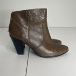 Miz Mooz  Luella Brown Leather Point Toe Heeled Booties Size 6.5 Photo 2