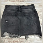 We The Free  People Black Denim Mini Skirt Size 26 Jean Photo 3