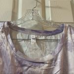 Stars Above NWT  Purple Dye Print Satin Pajama Top XXL Photo 3