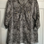 Mileage  women’s XL Leopard print top - 3/4 roll-tab sleeves Photo 0