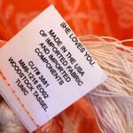 Show Me Your Mumu Show Me Your MuMu Orange White Woodstock Tassel Tunic Printed Top Size M… Photo 7