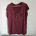 Aerie  Off The Shoulder Henley Tee Photo 1