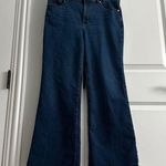 Everlane  The High Rise Flare Wide Leg Jean Size: 32 Dark Rinse Photo 0